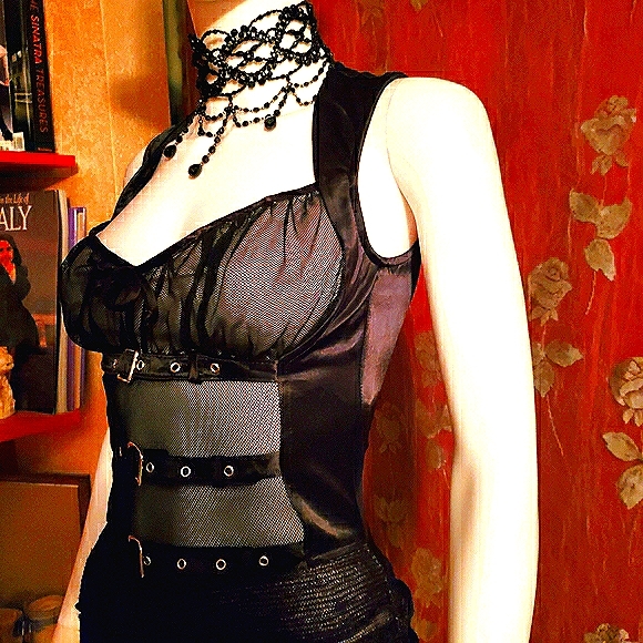 🖤VNTG Lip Service Very Rare Steampunk Gown in Mint Condition! 🖤 - Picture 10 of 16